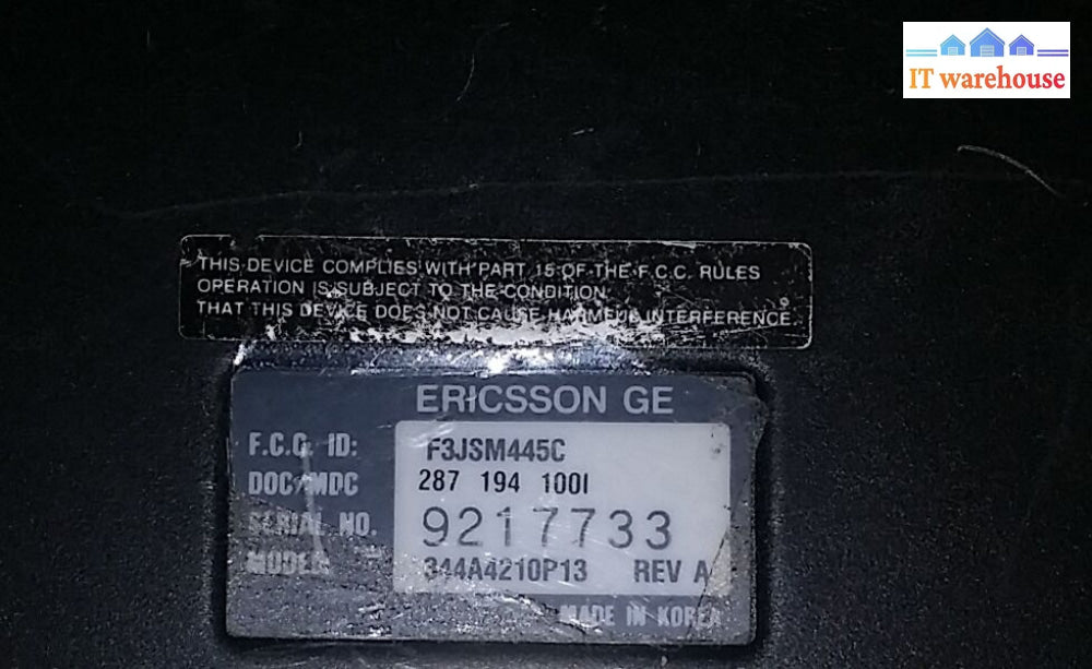 Ericsson Ge Mobile Radio 344A4210P2 W/ Mgm