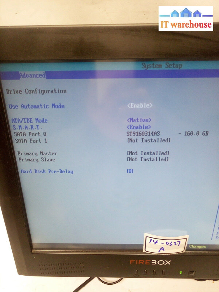-Firebox U09-T150Dr-Sb 15’ Touchscreen System 1.6Ghz Cpu/1G/160G/Ac No Os/Stand