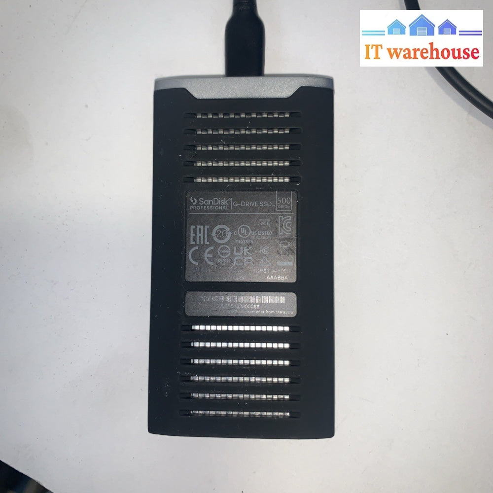 G-drive 500GB SSD external USB drive (3 Hours power on Only)