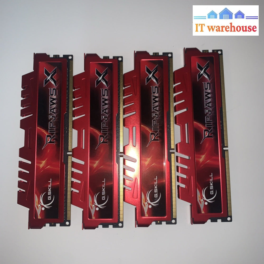 G.SKILL Ripjaws X 32GB (4x8GB) DDR3 1600MHz PC3-12800 Desktop Memory Red