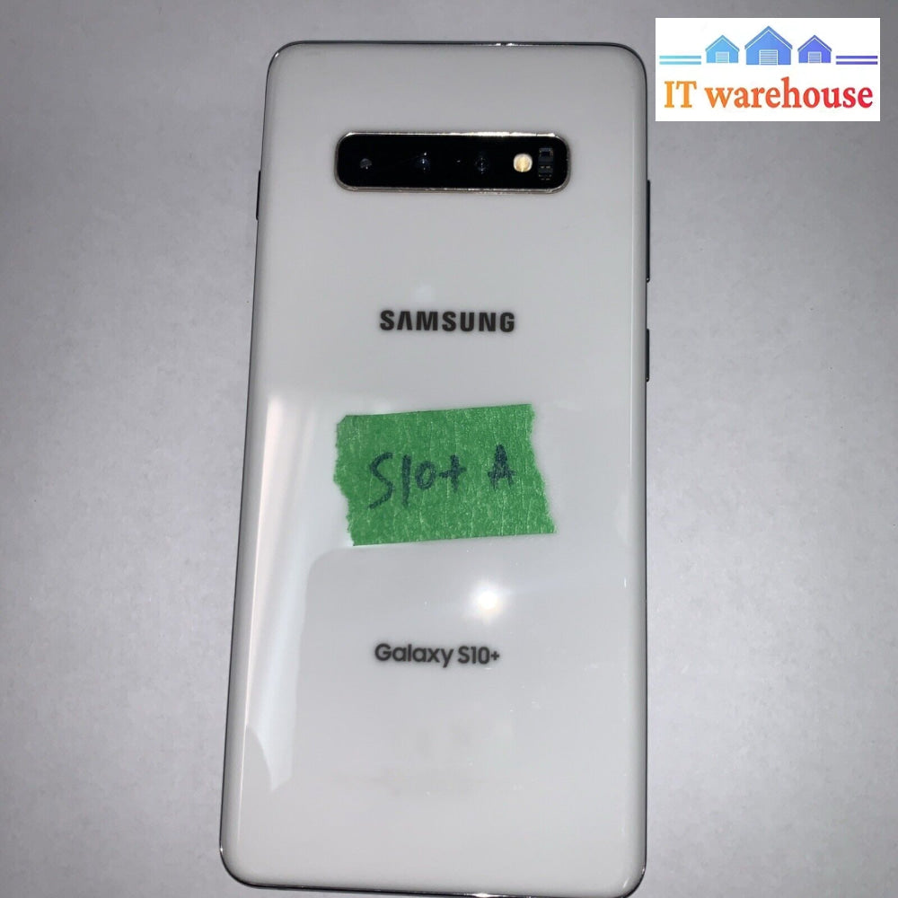 Galaxy S10 Plus SM-G975U1 (1TB) Smartphone (cracked read)