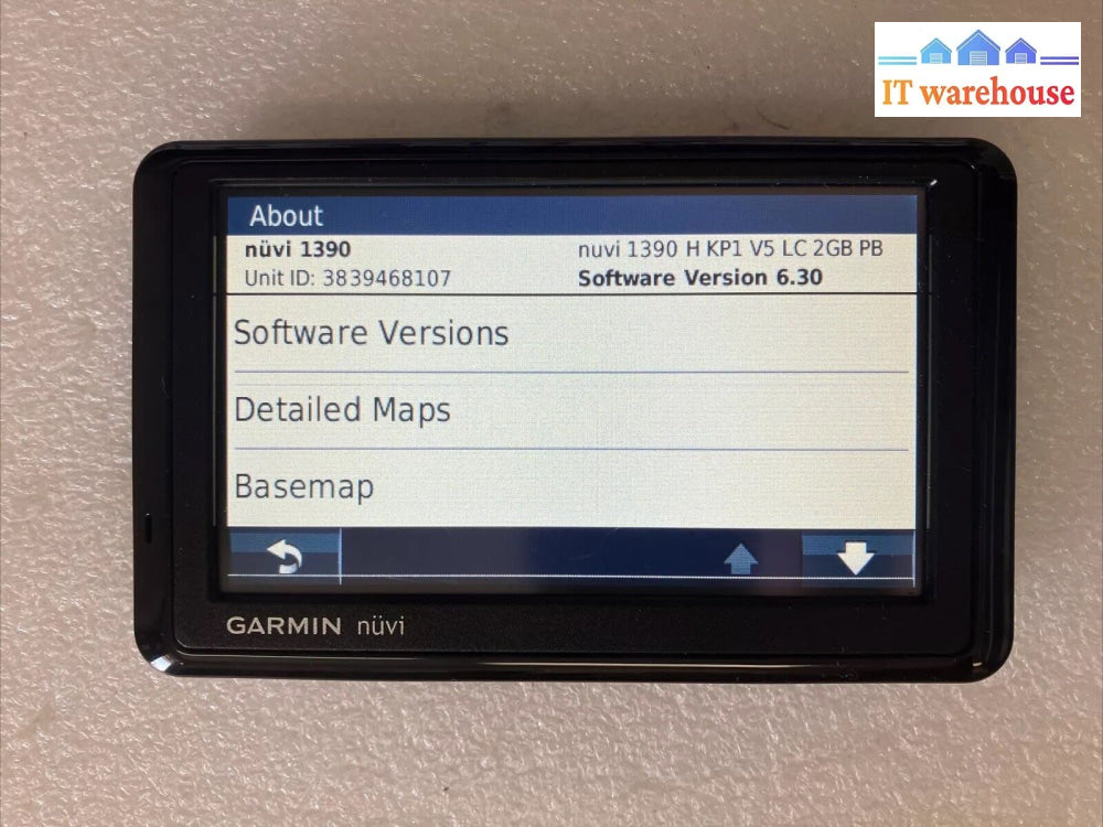 Garmin Nuvi 1390 5’ Display Gps Navigation System Maps (Bad Screen) ~