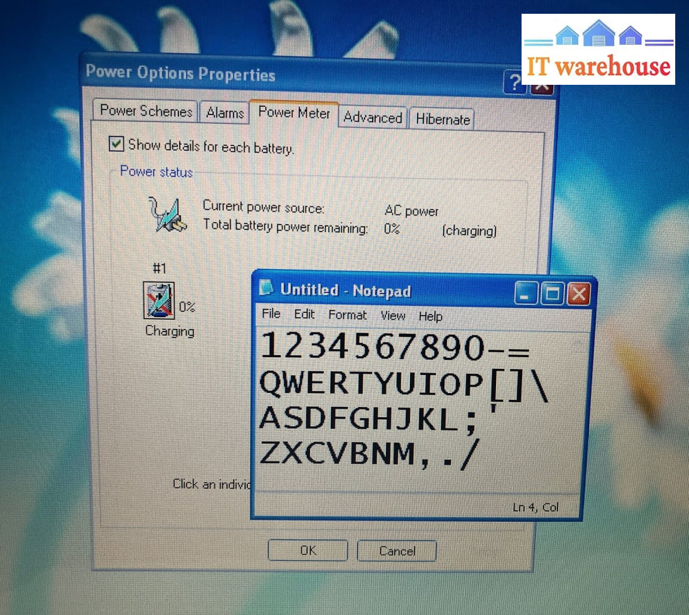 Gateway W340Ui 14’ Laptop Intel T2060 Cpu / 1Gb Ram 100Gb Hdd Xp (Bad Batt)~