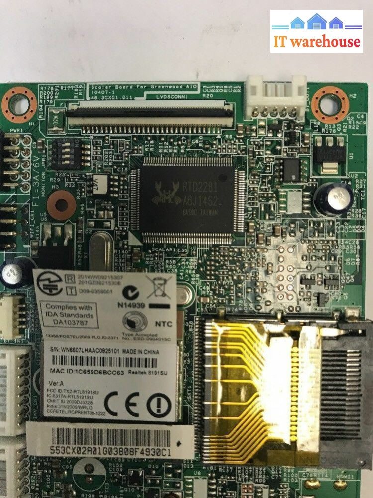 Gateway Zx4351 48.3Cx01.011 Scaler Board