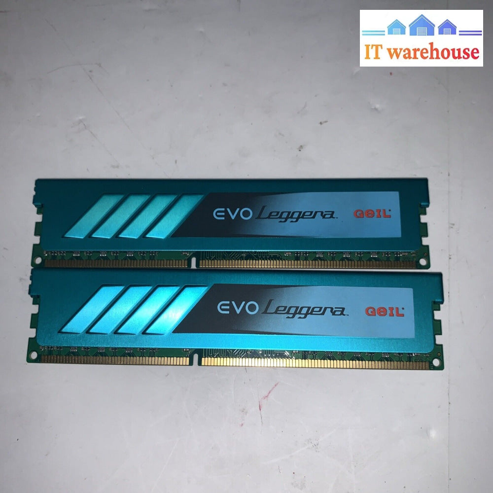 Geil 8Gb = 2X 4Gb Leggera Ddr3 1600Mhz Cl9 Kit Gel38Gb1600C9Dc Desktop Ram