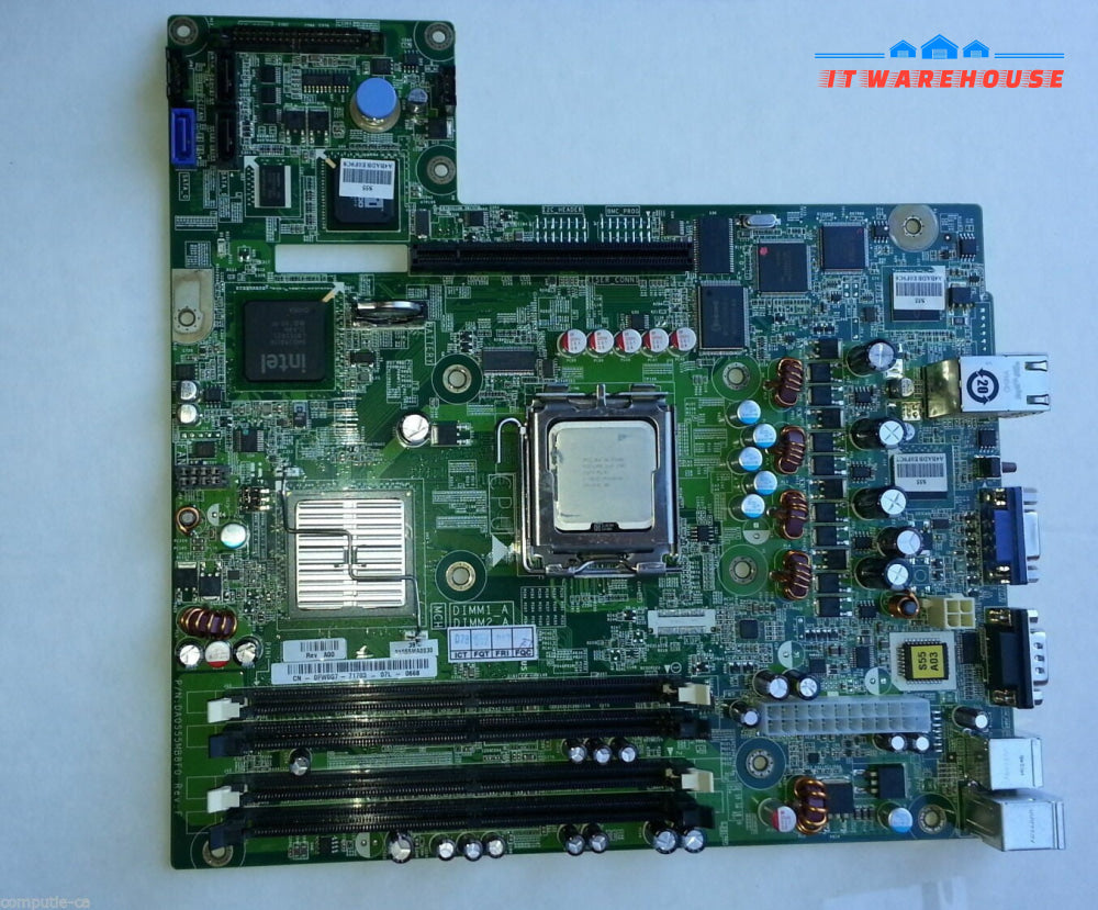 Genuine Dell Poweredge R200 Intel Server Motherboard 0FW0G7 W/ E5400 cpu @@@