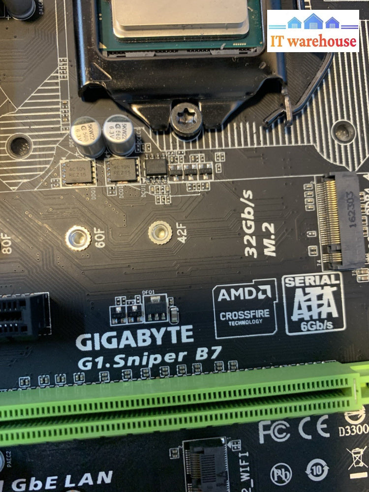 Gigabyte G1.Sniper B7 LGA1151 Motherboard + Intel Core i5-6600K CPU + I/O Shield