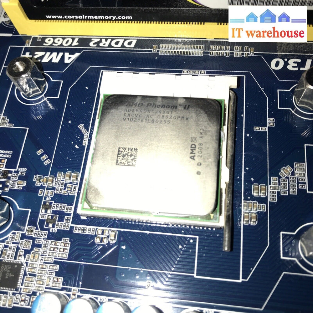 Gigabyte Ga-Ma770-Ud3- Atx Am2 With I/O / 4Gb Ddr2 Cpu