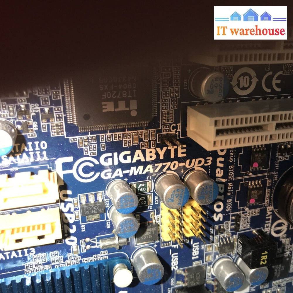 Gigabyte Ga-Ma770-Ud3- Atx Am2 With I/O / 4Gb Ddr2 Cpu