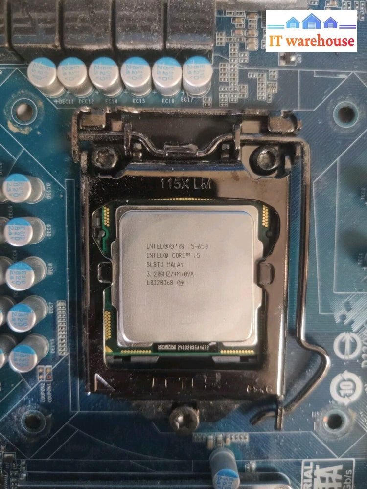 Gigabyte Ga-P55A-Ud4P Motherboard Atx Ddr3 Lga1156 Usb3.0With I5-650 Cpu3.2Ghz ~
