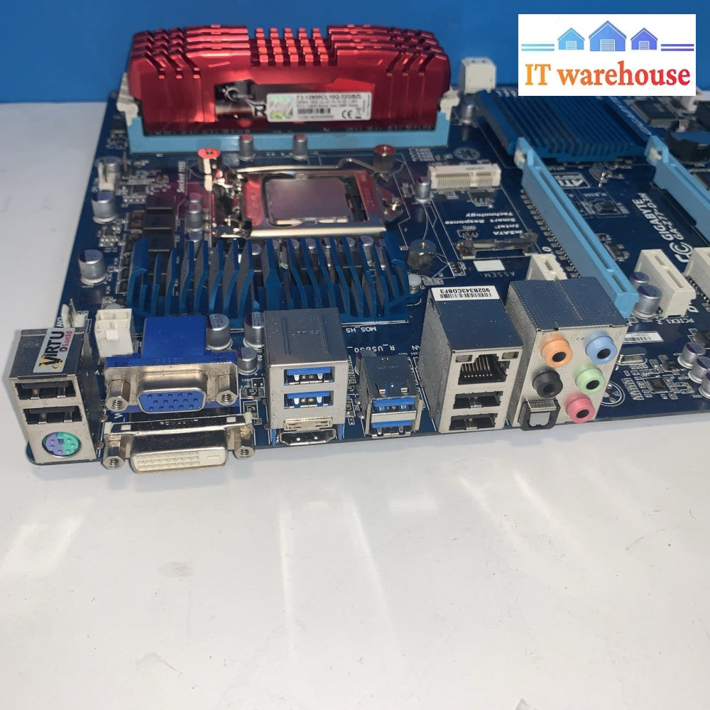 Gigabyte GA-Z77-D3H Motherboard LGA 1155 i5-3570K 32GB =4x8GB Ram (all Japanese)