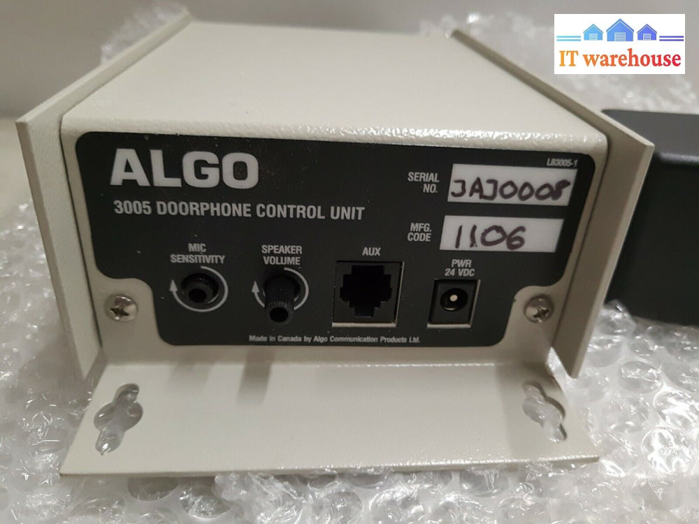 - (Grade A) 6X Algo 3005 Doorphone Control Unit With Ac Adapter
