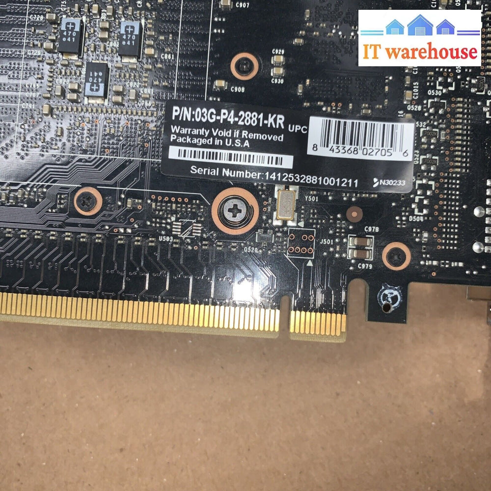 (Grade A) EVGA 3GB GTX 780 Ti 03G-P4-2881-KR GDDR5 PCI-E Graphics Card