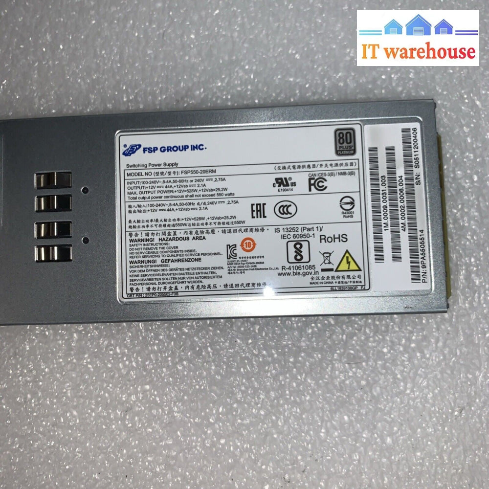 Grade A ~ FSP Group FSP550-20ERM 550W Power Supply