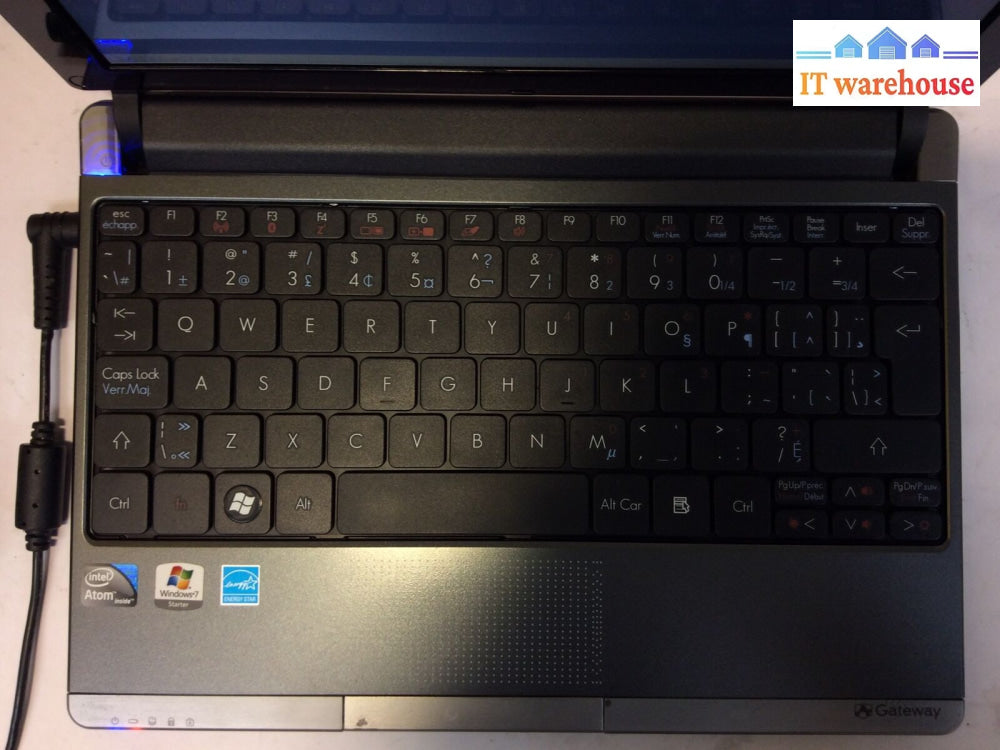 (Grade A)Gateway Nav50 10’Laptop Atom N450 1.66Ghz 2Gb Ram 160Gb Hdd Win 7S