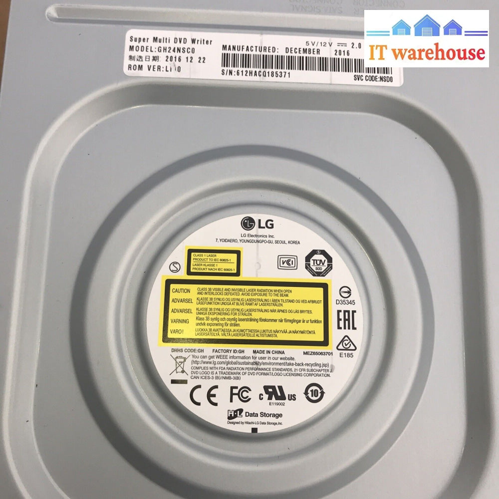 Grade A ~ Lg Gh24Nsco Sata 24X Dvd Rewriter Super Multi With M-Disc Support ~Qty