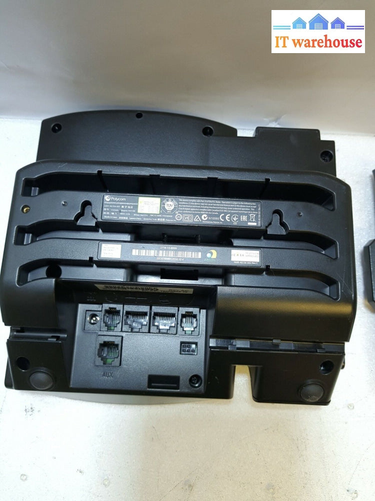 (Grade A) Polycom Vvx 400 Desktop Ip Phone 2201-46104-001 W/Handset& Stand