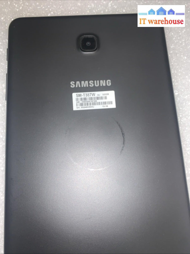 Grade A ~ Samsung Galaxy Tab A 8" SMT387W 32GB Wifi +GSM Unlocked Black Tablet