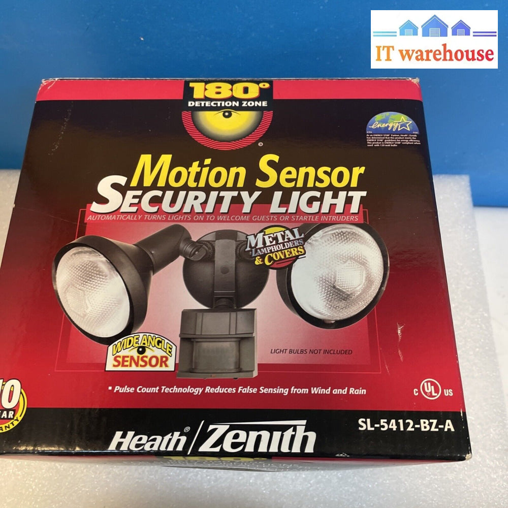 Heath Zenith New 180 Degree Motion Security Light In Detection Sl-5412-Bz-A