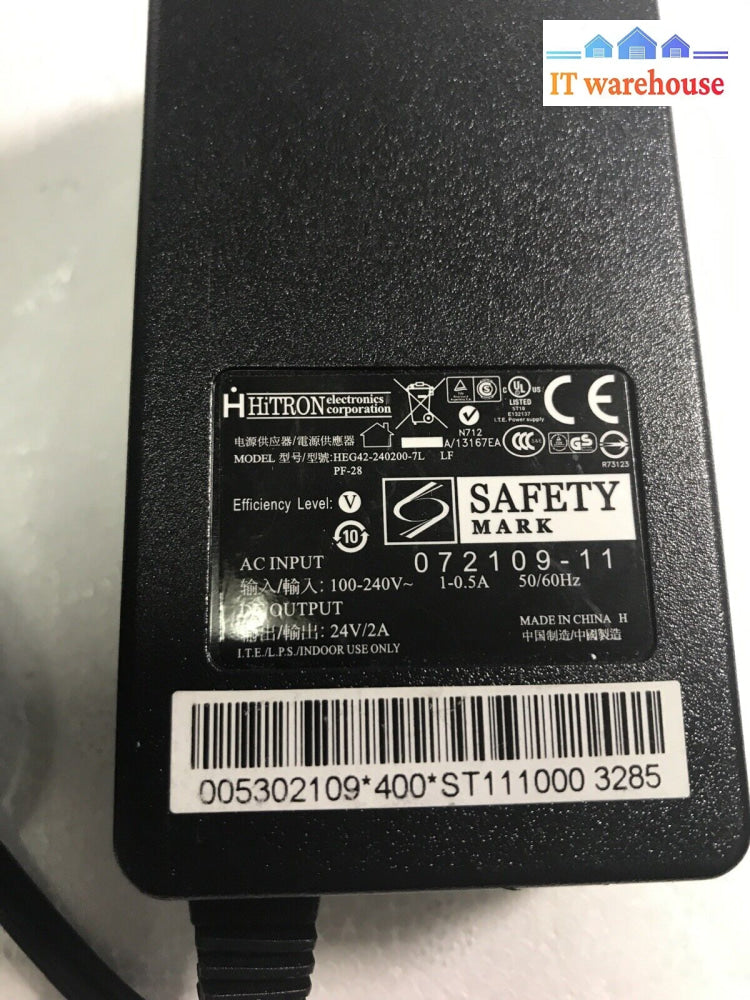 Hitron Ac Adapter Model Heg42-240200-7L
