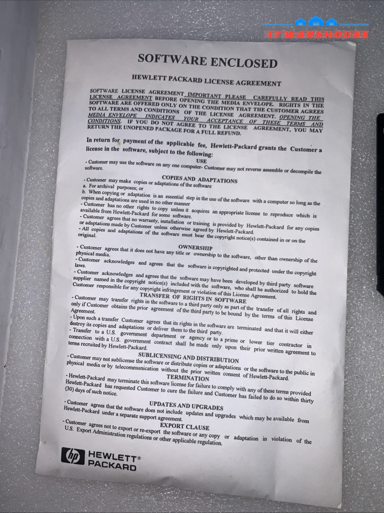 HP 01660-17516 1660/61/62/63C/CS/CP Operating System Software