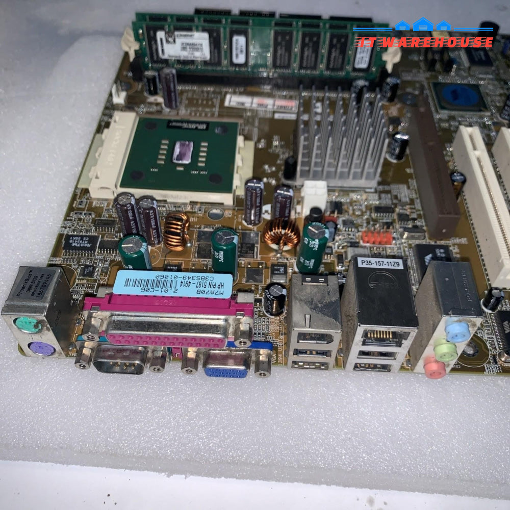 HP 5187 ASUS A7V8X-LA MOTHERBOARD + AMD ATHLON 3.0GHZ AXDA3000DKV4D CPU +2GB Ram