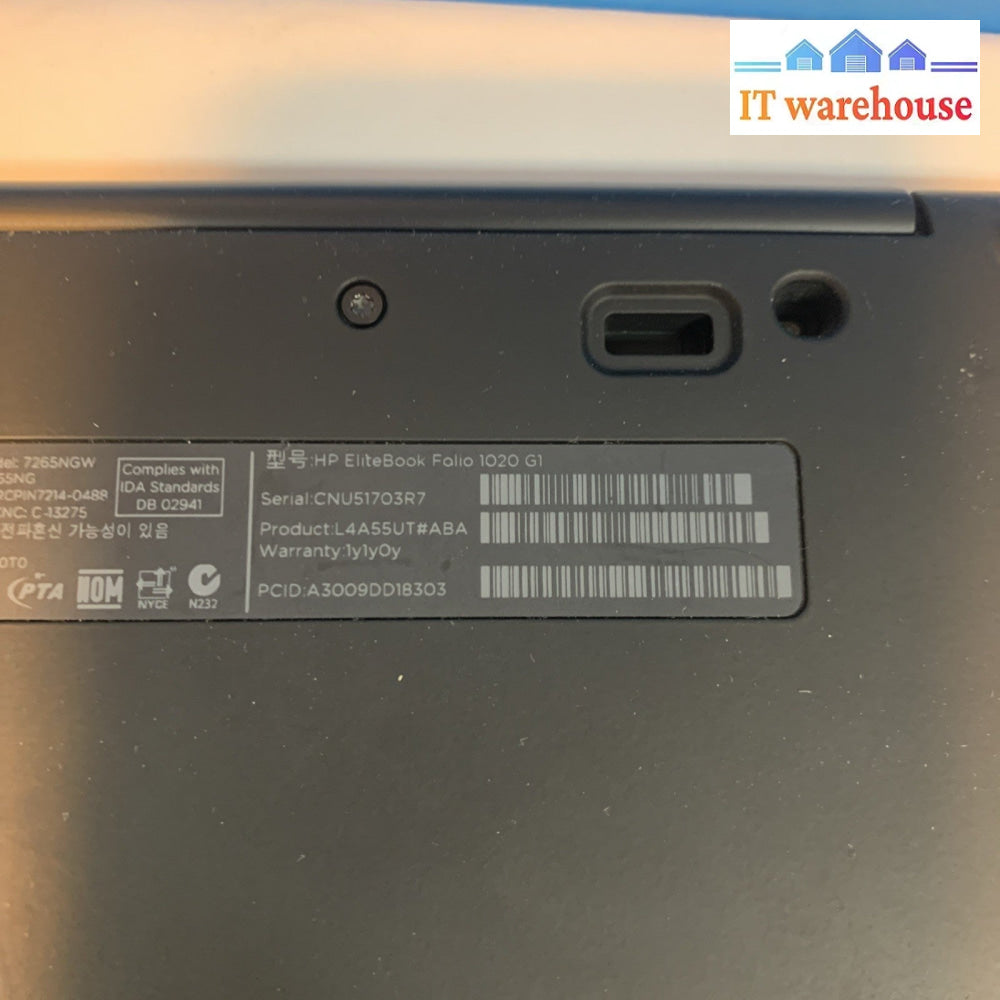 hp elitebook folio 1020 G1 laptop parts or repair