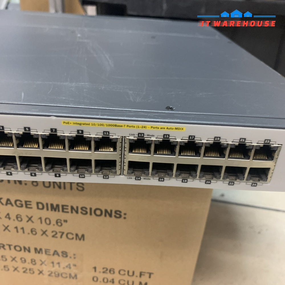 HP J9573A E3800-24G-2SFP + Switch 1 x J9577A 4-port Stacking Module