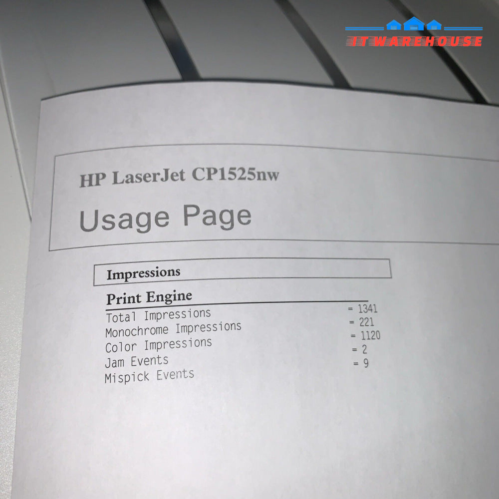 HP Laserjet CP1525NW Wireless Color Laser Printer (Page Count 1.4K) No Toner