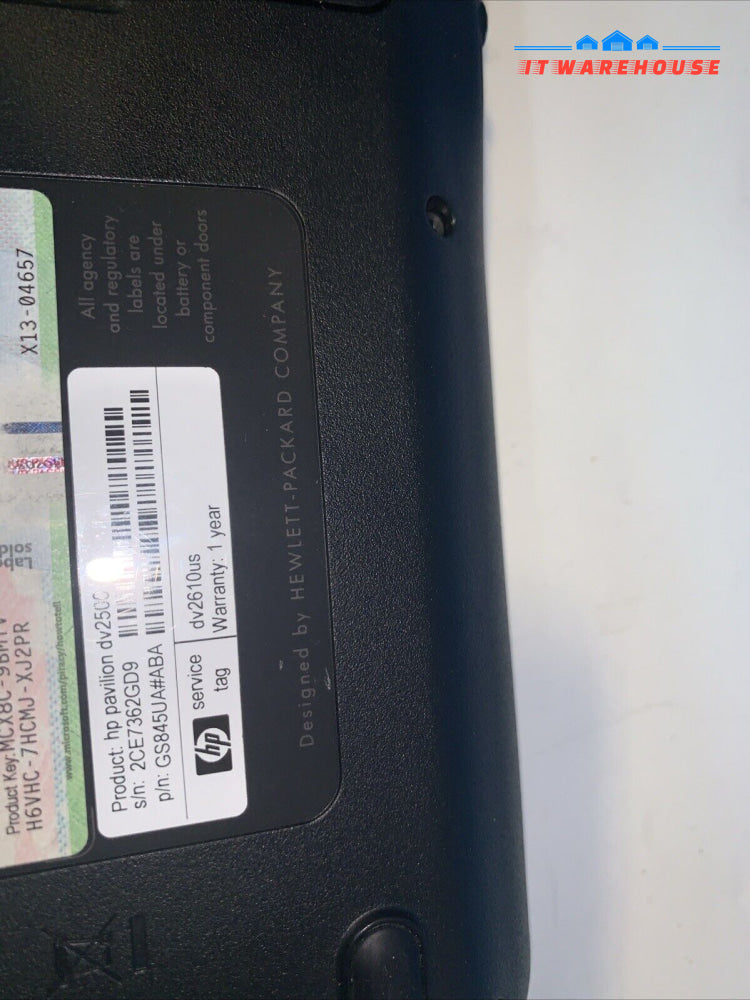 HP Pavilion 2500 laptop windows XP SP3