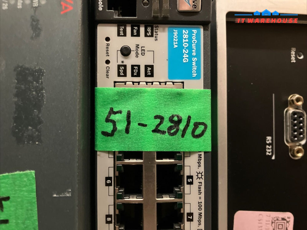 HP ProCurve 2810-24G J9021A 24x Ports + 4x SFP Gigabit Network Switch ~