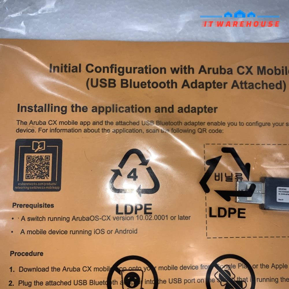 HPE S1H23A Aruba Networking CX Switch Bluetooth Adapter