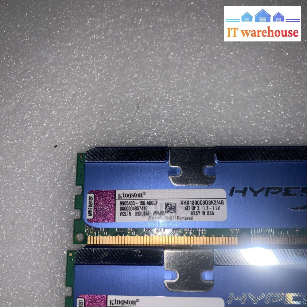 HyperX 8GB (4x 2GB) DDR3 1800 Desktop Memory Model KHX1800C9D3K2/4G