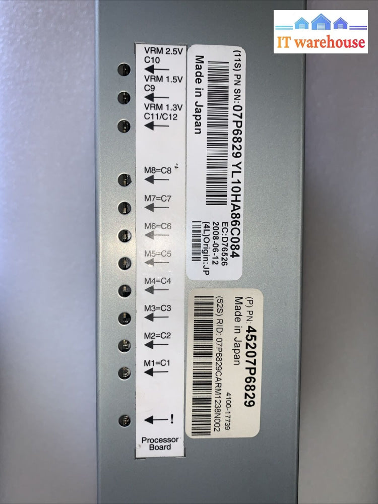 Ibm 07P6829 2-Way Power5 Cuod Processor Card With Ram