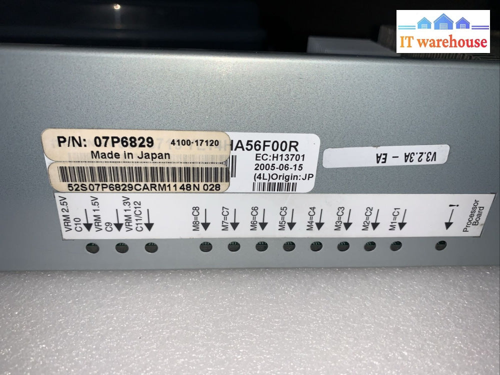 Ibm 07P6829 2-Way Power5 Cuod Processor Card With Ram