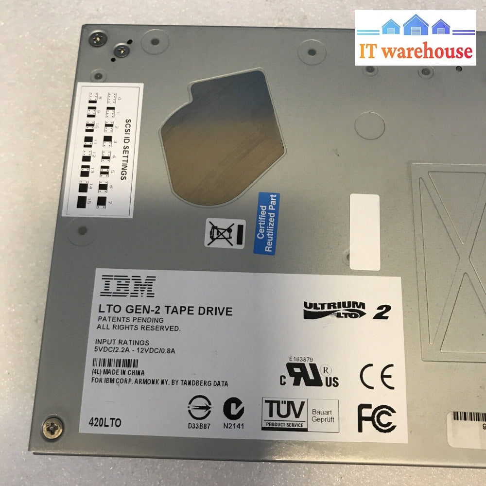 Ibm 23R3248 Ultrium Lto2 200/400Gb Hh Scsi Lvd Tape Drive