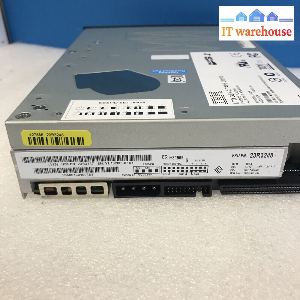 Ibm 23R3248 Ultrium Lto2 200/400Gb Hh Scsi Lvd Tape Drive