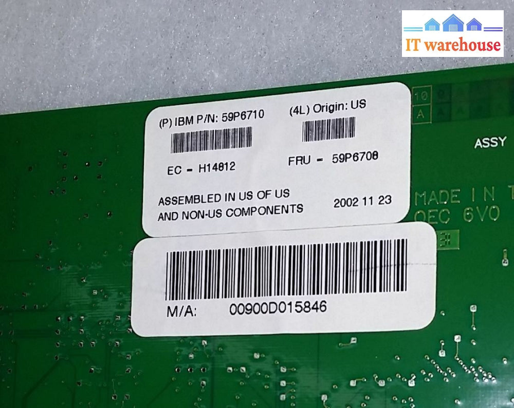Ibm 59P6695 Overland Data 68-0058-001 4560Slx Controller Card Fibre/Scsi 59P6715