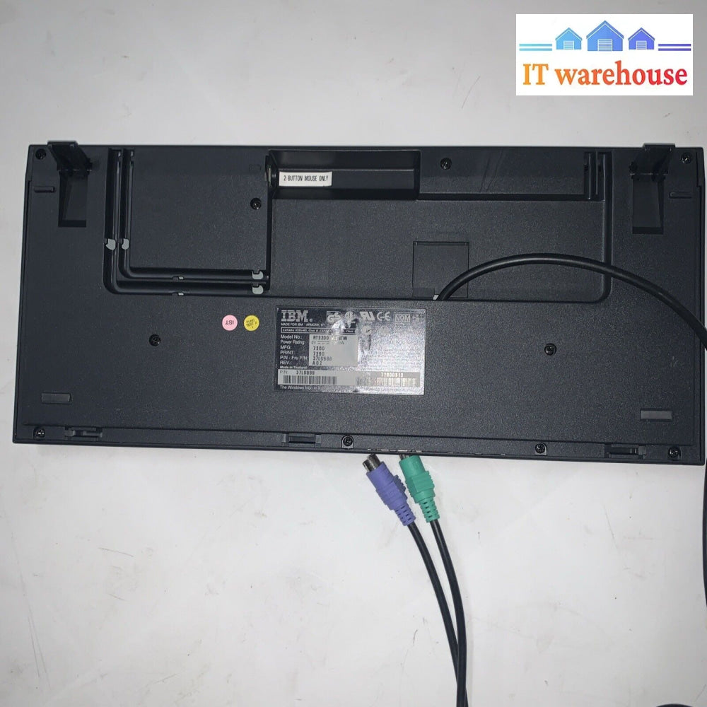 IBM SpaceSaver Keyboard RT3200 PS/2 Trackpoint 37L0888