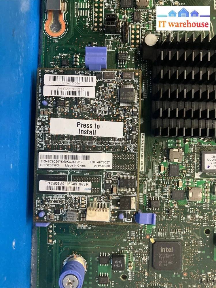 Ibm System X3650 M4 Lga2011 Server Mother Board 00D2888 With 2 Xeon E5-2650 Cpu~