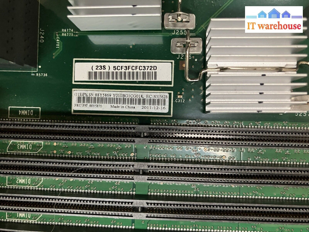 ~ Ibm X3690 X5 7147 X-Series System Board 88Y5870 Tested/Working. No Cpu. Ram
