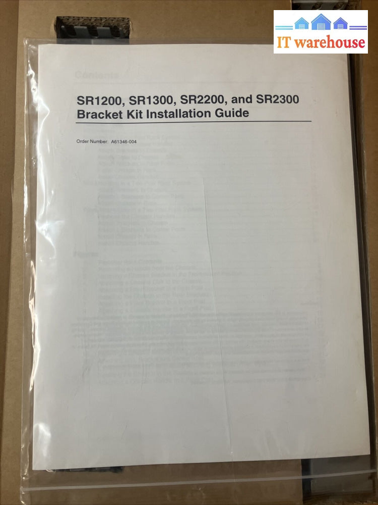 ~ Intel A85509-001 Server Rail Bracket Kit For Sr1200 Sr1300 Sr2200 Sr2300
