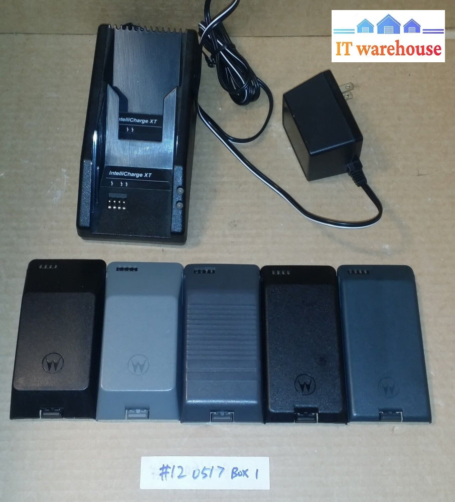 Intellicharge Xt Battery Charger Model Sln9347B W/ 5X Battery
