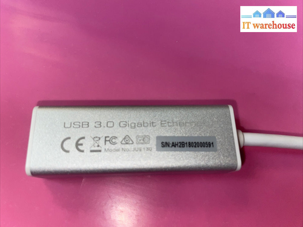 j5create JUE130 USB 3.0 Gigabit Ethernet Adapter for macOS/Windows/Chrome OS