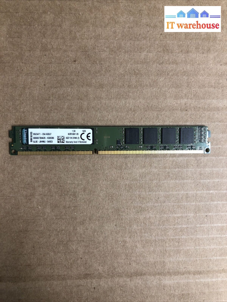 + Kingston 8Gb 2Rx8 Pc3-12800 Desktop Ram - Kvr16N11/8
