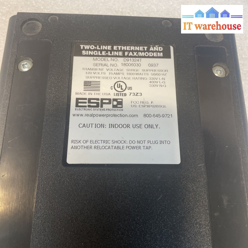 Kyocera D91324T Digital Qc Surge Protector 120V/15A Network