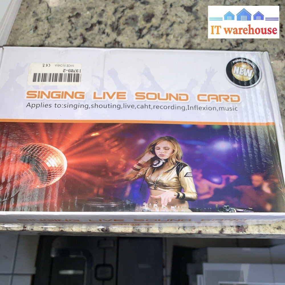 Live Streaming Sound Card USB Audio Interface Mixer 18 Effects 6 Sound Modes