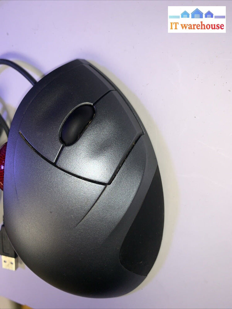 Logitech Dark Silver T-BB18 TrackMan Red Ball Wheel Optical Mouse 810-000766
