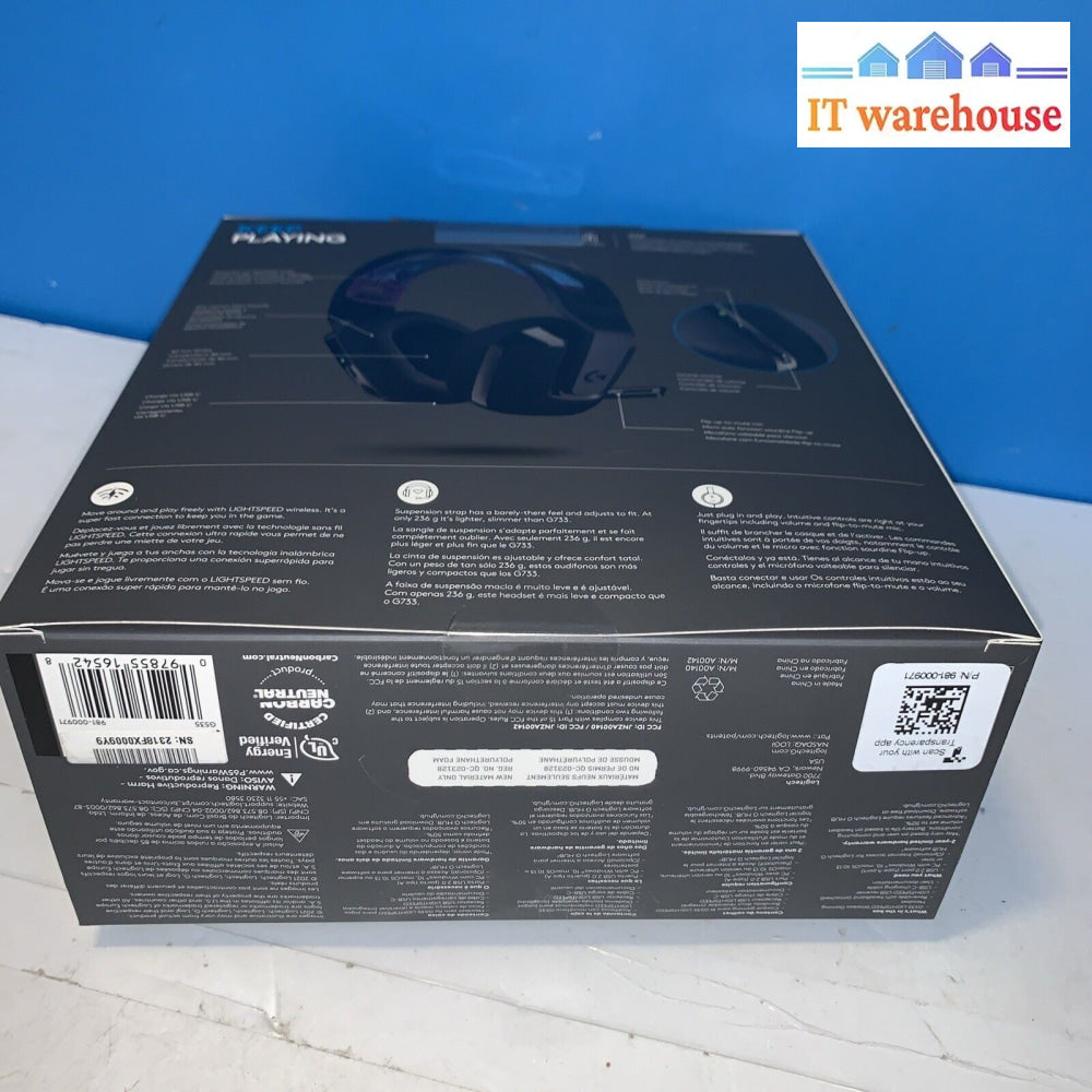 Logitech G535 Lightspeed Wireless Dolby Atmos Gaming Headset - Black