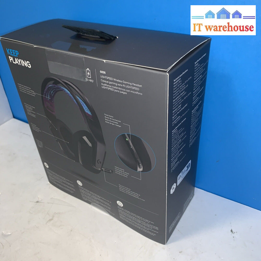 Logitech G535 Lightspeed Wireless Dolby Atmos Gaming Headset - Black